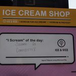 The back of the kiosk will have an "I Scream" quote of the day<br>